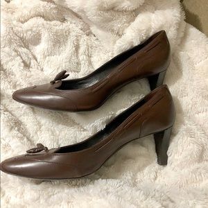 Balenciaga brown heels